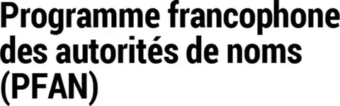 Logo du Programme francophone des autorités de noms (PFAN)